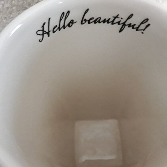 Hallmark Collectible Ceramic Mug - "Hello Beautiful" with Mirror - Picture 4 of 8